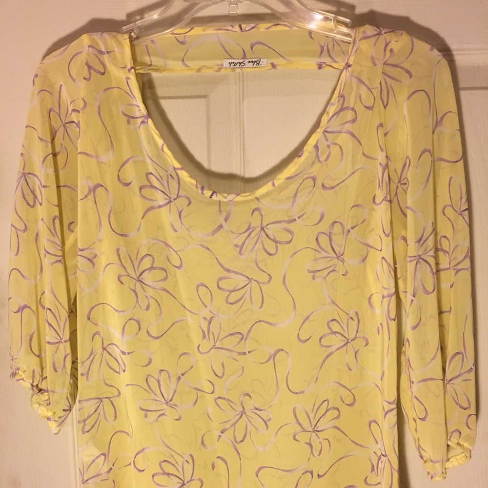 Chiffon look blouse